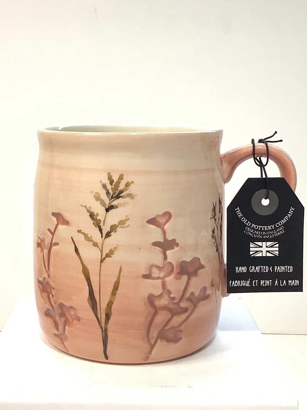 The Old Pottery Company Hand Crafted & Painted Floral Mug Designed in England